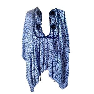 ANDREW GIN SILK TOP size 40